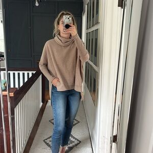 Very soft tan turtleneck sweater